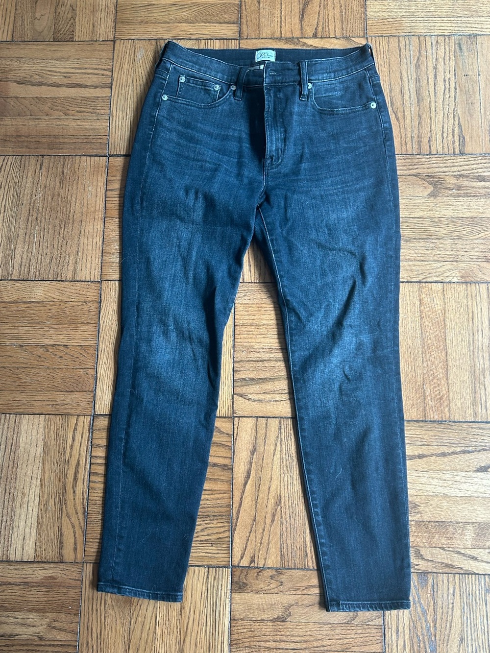 J. Crew Faded Dark Gray Skinny Jeans